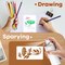 17pcs - Flower Stencils for Painting,Stencils for Crafts Reusable